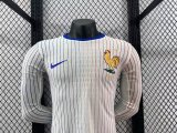 Player Version 2024 France Away Long Sleeve Jersey