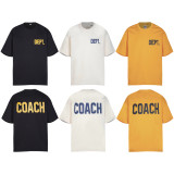 603*Gallery Dept letters DEPT slogan short-sleeved double yarn pure cotton T-shirt