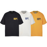 603*Gallery Dept letters DEPT slogan short-sleeved double yarn pure cotton T-shirt