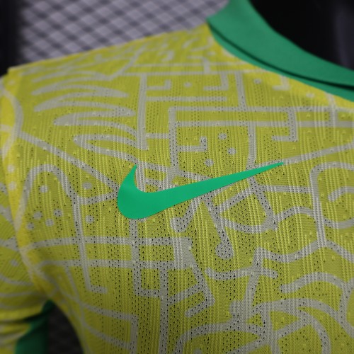2024 Brazil home long sleeve player version jersey