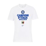 2023-24 Inter Milan CAMPIONI D'ITALIA White T-Shirts