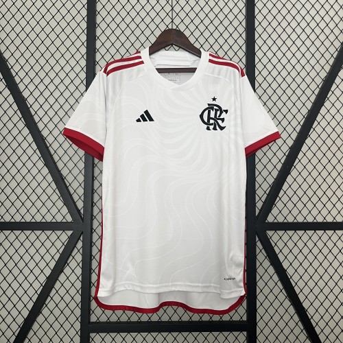 2024-25 Flamengo away white soccer jersey