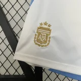 Argentina 2024 Home Shorts（Shorts available in sizes up to 2XL）
