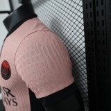 2024-25 paris saint germain away pink player version(The player version is more slim fit, it is recommended to buy one size larger)