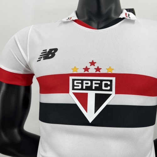 2024-25 Sao Paulo home player version(The player version is more slim fit, it is recommended to buy one size larger)