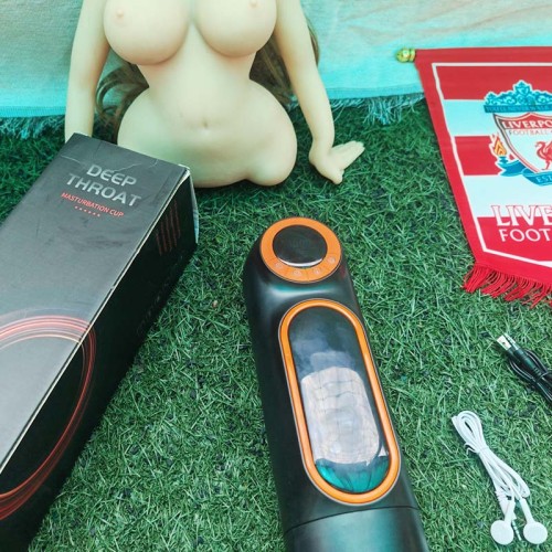 Fully automatic aircraft cup, retractable, sucking, swallowing, electric heating, masturbation for men