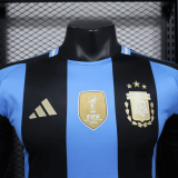 Argentina 2024-25 blue black player version(The player version is more slim fit, it is recommended to buy one size larger)
