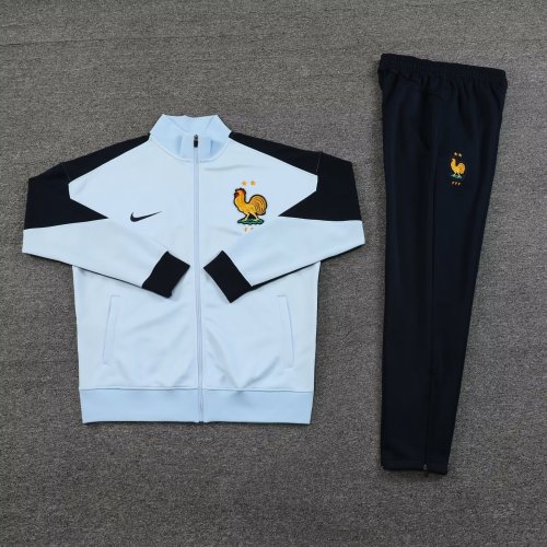 france 2024 light blue Jacket Sets