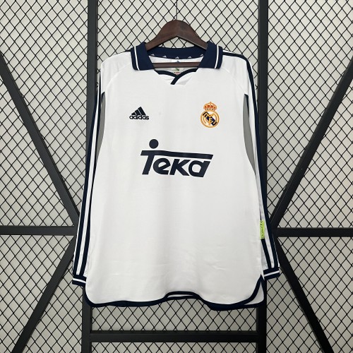 2000-01 Real Madrid home long sleeve retro jersey