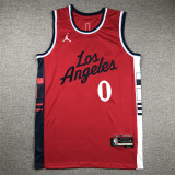 24th season Clippers red jersey series