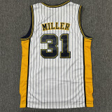 Pacers Retro No. 31 Miller White Jersey