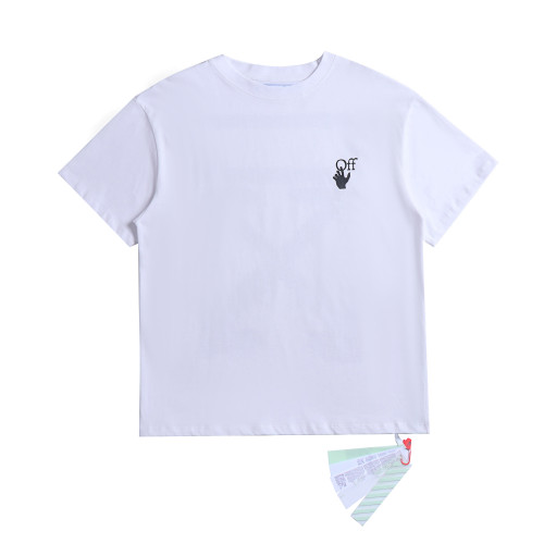 2076* OFF-WHITE pure cotton T-shirt