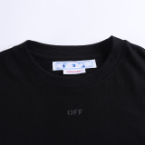 2675* OFF-WHITE pure cotton black/white T-shirt
