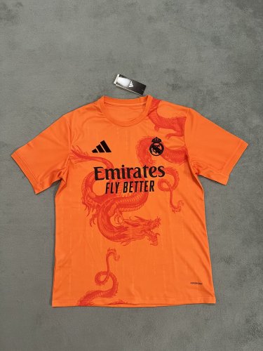 2024-25 Real Madrid Orange dragon special jersey