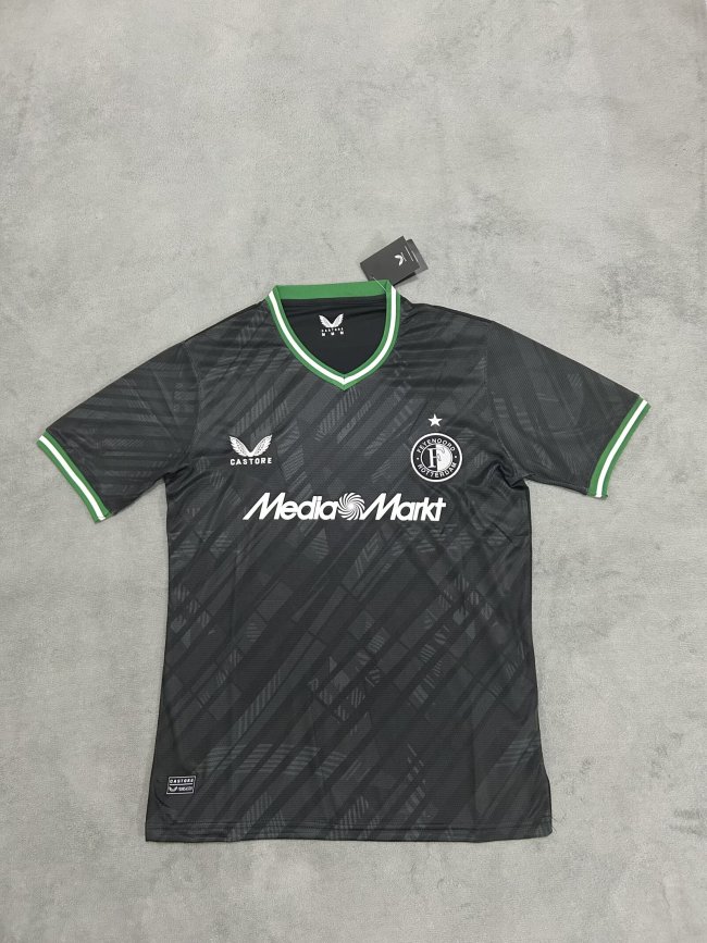 2024-25 Feyenoord Rotterdam Away Black Jersey