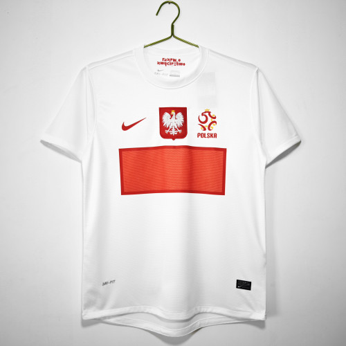2012 Poland home white retro jersey