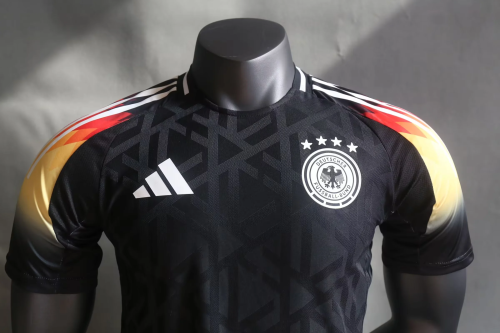 2024 Germany black special player version jersey（Relatively slim fit, it is recommended to buy one size larger）