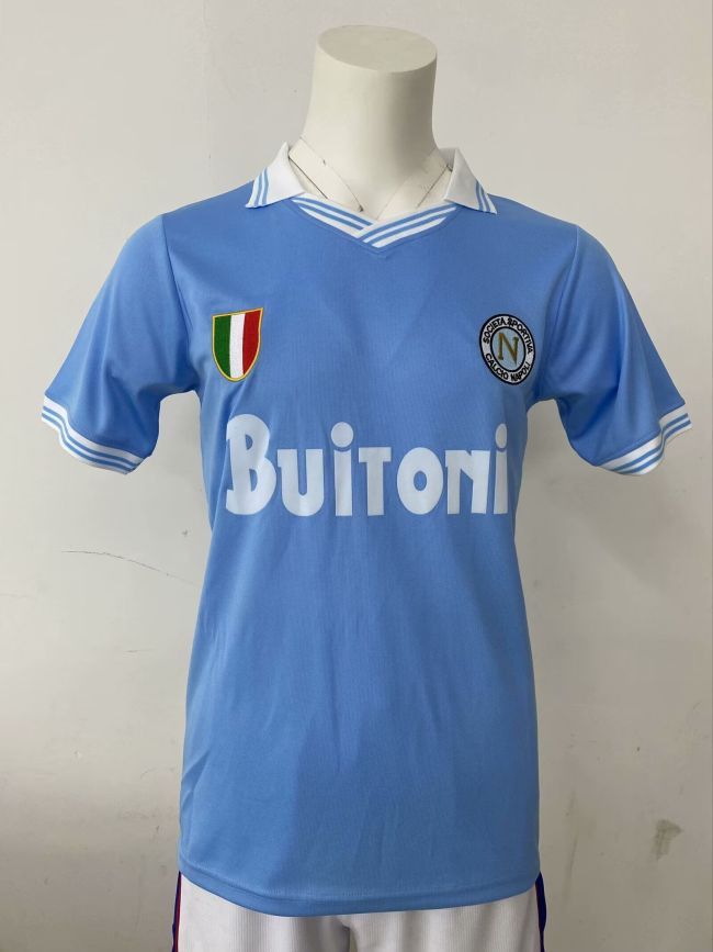 Retro napoli 1986-87 special version soccer jerseys