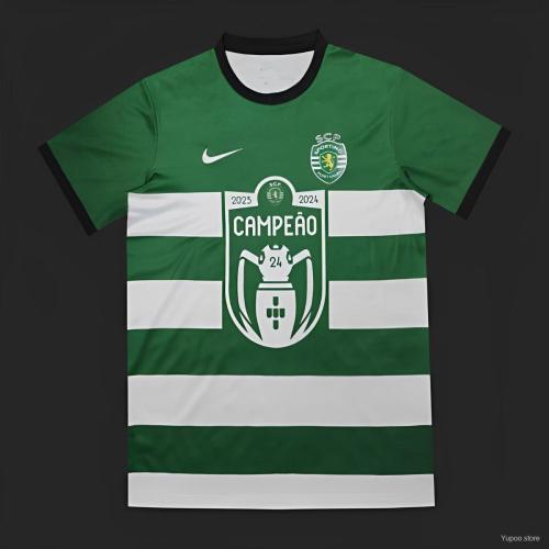 2023-24 Sporting Lisbon Champion Printing Jersey