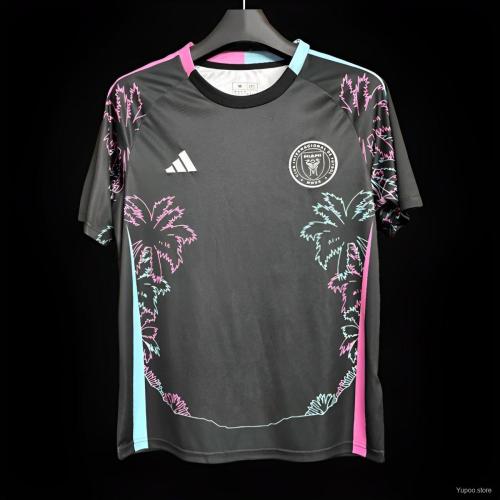 2024-25 Inter Miami Black Coconut Tree Pattern Special Jerse