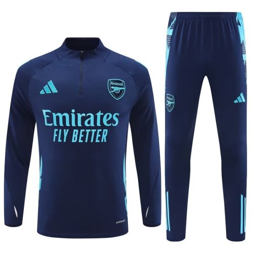 arsenal 2024 blue trianing suit 