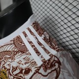 2024-25 Real Madrid white and brown dragon jersey