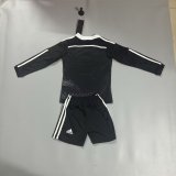 Retro Real Madrid 2014-15 black third long sleeves kids kits