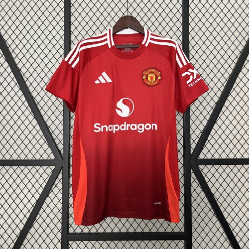 2024-25 Manchester United home soccer jersey(Shorts available up to size 2XL)