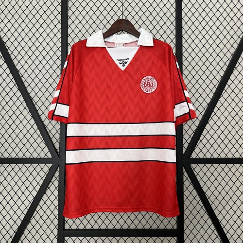 1988 Danmark home red retro jersey
