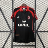 Retro 2000-01 AC Milan third away soccer jerseys