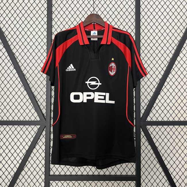 Retro 2000-01 AC Milan third away soccer jerseys
