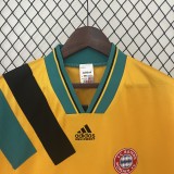 1993-94 Bayern Munich away yellow soccer jerseys
