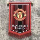 Football surrounding flag body Real Madrid, Paris, Liverpool, Bayern and Manchester United hang flags and exchange five-pointed flags