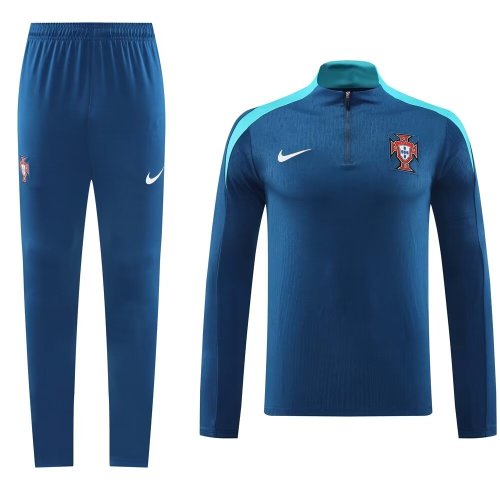  portugal 2024 navy blue training suit 