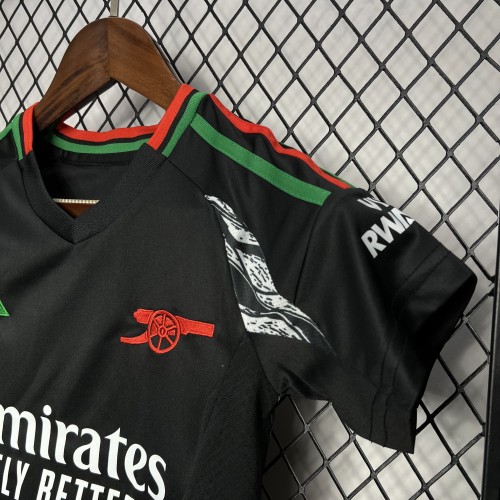 2024-25 arsenal away kids kit