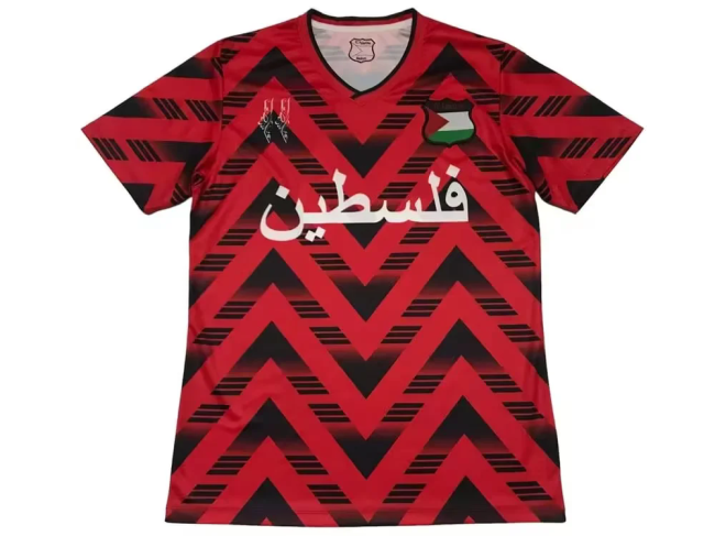 palestine 2024 red soccer jerseys 