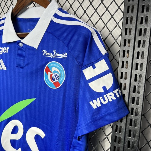 2024-25 Strasbourg home soccer jersey