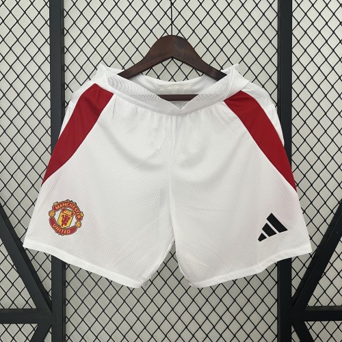 2024-25 Manchester United home player verson shorts(Pants up to 2XL)
