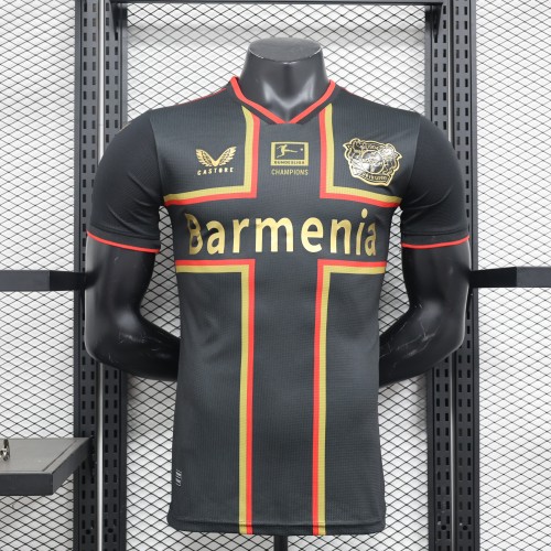 leverkusen 2024-25 black special player version(The player version is more slim fit, it is recommended to buy one size larger)