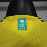 Al-Nassr 2024-25 home player version(The player version is more slim fit, it is recommended to buy one size larger)