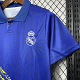 2024-25 Real Madrid Yellow Dragon blue special version jersey
