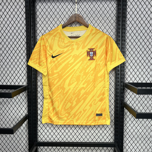 2024 Portugal Euro Yellow Goalkeeper uniform Jersey