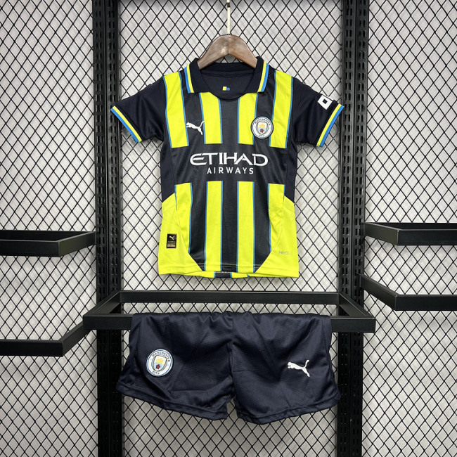 2024-25 Manchester City away kids kit