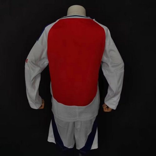 2024-25 arsenal home long sleeve kids kit