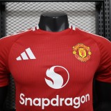 2024-25 Manchester United player version Home(The player version is more slim fit, it is recommended to buy one size larger)