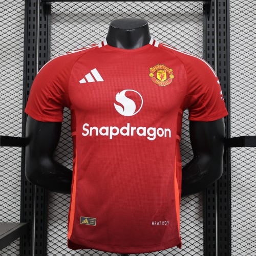 2024-25 Manchester United player version Home(The player version is more slim fit, it is recommended to buy one size larger)