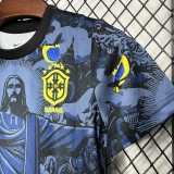 2024-25 Brazil Dark blue Jesus Kids Kit