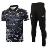 2024-25 Real Madrid black dragon polo suit