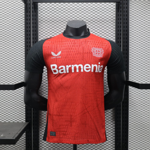 2024-25 Leverkusen home player version(The player version is more slim fit, it is recommended to buy one size larger)