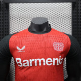 2024-25 Leverkusen home player version(The player version is more slim fit, it is recommended to buy one size larger)